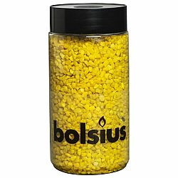 Bolsius Dekoračné kamienky 3 mm žltá, 600 g