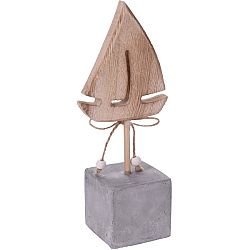 Drevená dekorácia Sailing ship, 18 cm