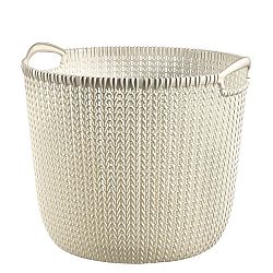 Okrúhly kôš KNIT L 30L krémová 03673-X64