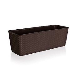 Truhlík samozavlažovací 40 cm tmavě hnědá