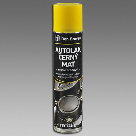 Den Braven Autolak čierny mat - 400 ml