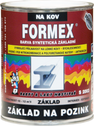 BARVY A LAKY HOSTIVAŘ, a.s. FORMEX S 2003 - základná farba na pozink - 0110 - šedý - 0,6 L