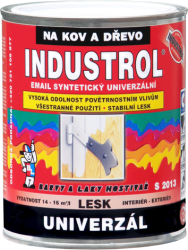BARVY A LAKY HOSTIVAŘ, a.s. INDUSTROL S 2013 - vrchná syntetická farba - 5450 - zelená khaki - 0,75 L