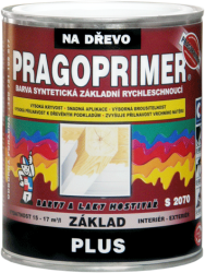 BARVY A LAKY HOSTIVAŘ, a.s. PRAGOPRIMER PLUS S 2070 - základná farba na drevo - 0100 - biela - 0,6 L