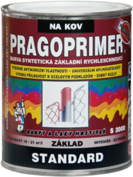 BARVY A LAKY HOSTIVAŘ, a.s. PRAGOPRIMER Standard S 2000 - antikorózna základná farba na kov - 0100 - biela - 0,6 L