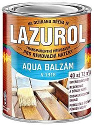 BARVY A LAKY TELURIA, s. r.o. LAZUROL AQUA BALZAM - prípravok na predĺženie životnosti lazúry - bezfarebný - 0,7 Kg