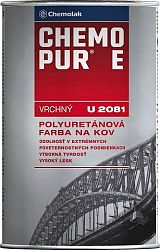 Chemolak U 2081 CHEMOPUR E- vrchná polyuretánová farba na kov, betón, drevo - 1999 - čierna - 8 Kg