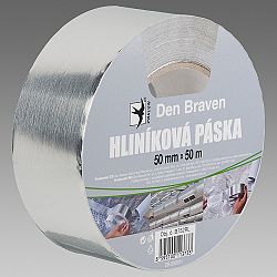 Den Braven Hliníková páska - strieborná - 50mmx50 m