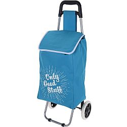 Koopman Nákupná taška na kolieskach Only Good Stuff, modrá