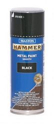 MASTON Maston Hammer sprej - hladká farba na kov v spreji - cierna - 400 ml