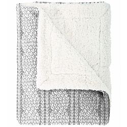 Mistral Home Baránková deka Cable knit sivá, 150 x 200 cm