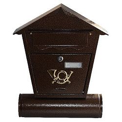 Poštová schránka antika, hnedá