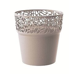 Prosperplast Obal na kvetináč Naturo kávová, pr. 14,5 cm