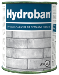 SLOVLAK Hydroban - farba na betón - 0100 - biely - 2,5 kg