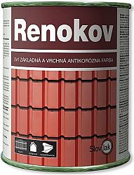 SLOVLAK Renokov - antikorózna farba 2v1 - farba na strechy - 0199 - čierna - 10 Kg