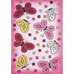 Spoltex Detský koberec Toys pink C 259, 133 x 195 cm