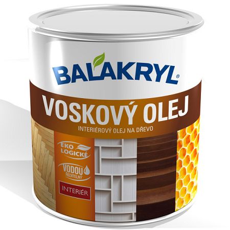 Balakryl Voskový olej BALAKRYL - interiérový olej na drevo (podlaha, nábytok, steny) - buk - 0,75 l