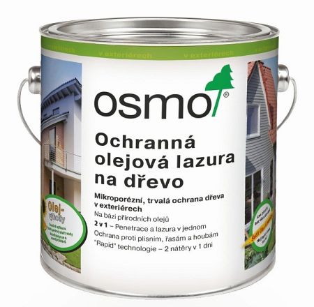 OSMO Color OSMO Ochranná olejová lazura - do vonkajších priestorov - 707 - orech - 25 L