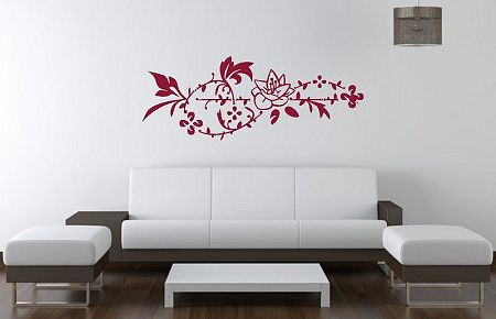 Šablóny na stenu Šablona na stenu - Ruža ornament - 3222x - 53 x 140cm 