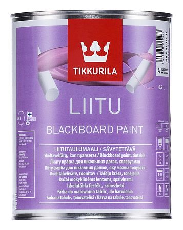 Tikkurila LIITU - farebná tabuľová farba na steny a iné povrchy (zákazkové miešanie) - TVT J338 - Barbie - 0,9 L