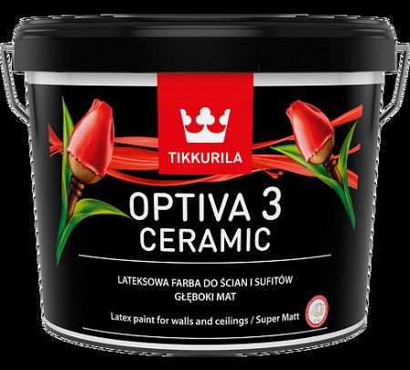 Tikkurila Optiva 3 Ceramic super matt - 263 odtieňov interiérovej farby (zákazkové miešanie) - TVT F448 - Lotus - 0,9 L